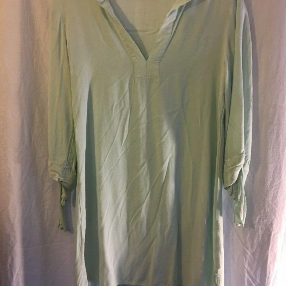 Zara Mint Green Tie Sleeve Tunic